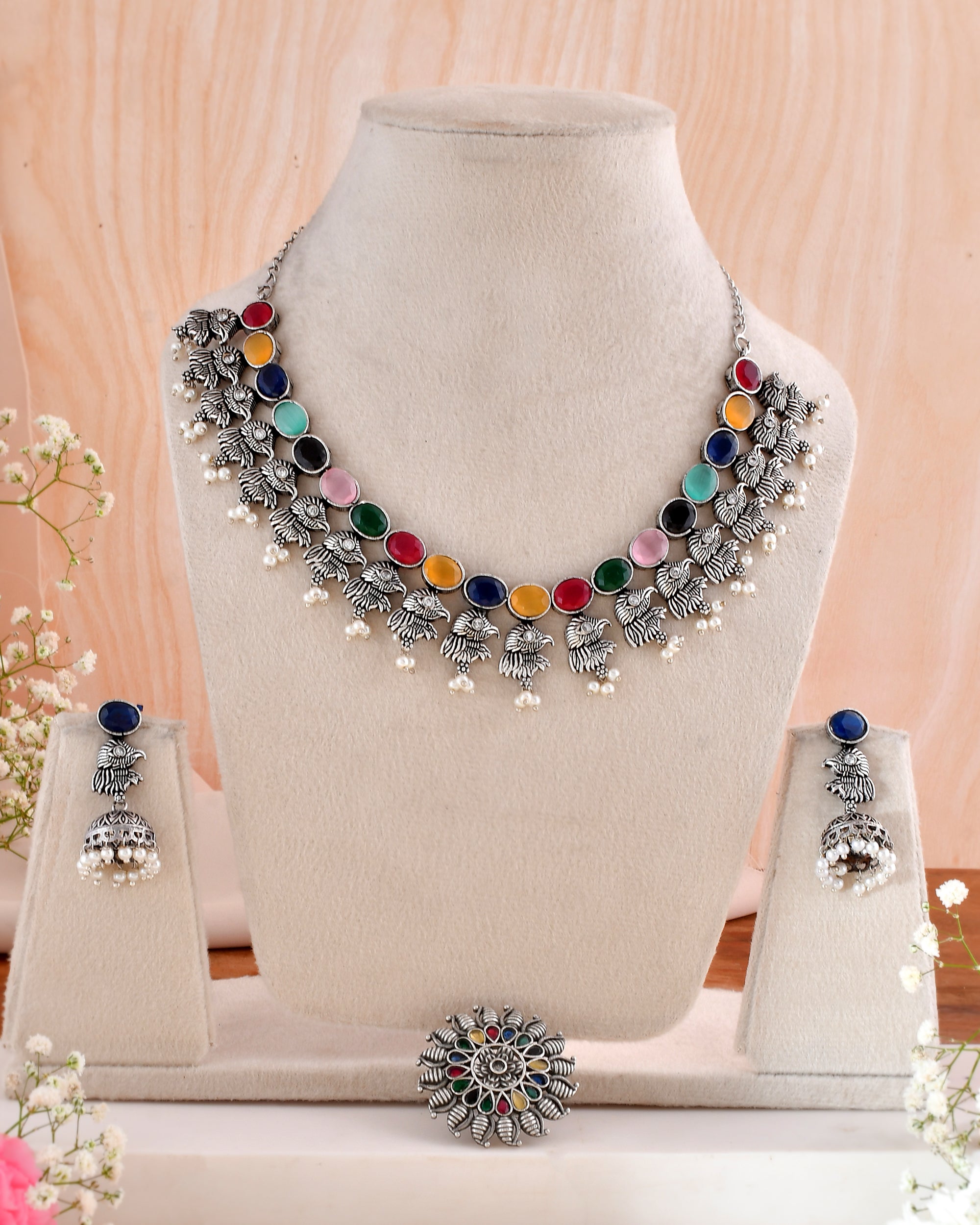 Navrangi Saaj Dandiya Necklace Set